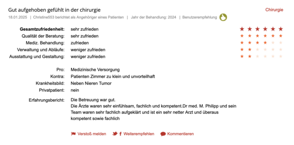 Klinikbewertungen.de Januar 2025