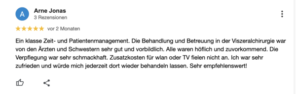 Google Bewertung UMR Februar 2025