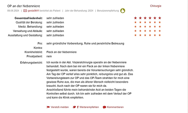 Klinikbewertungen.de Juni 2024