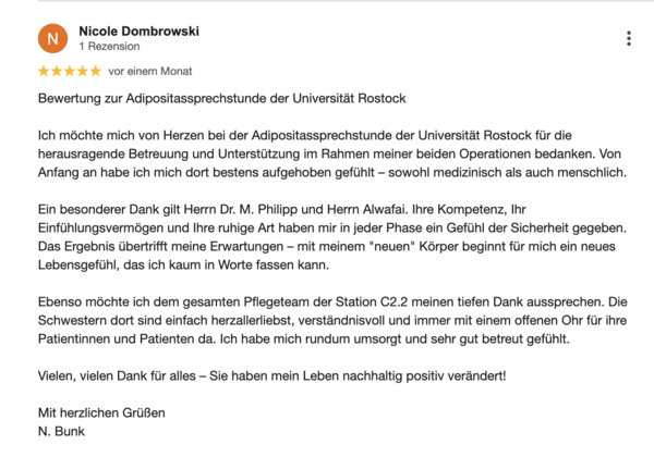 Google Bewertung UMR Juni 2025