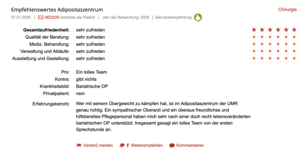 Klinikbewertungen.de Januar 2026