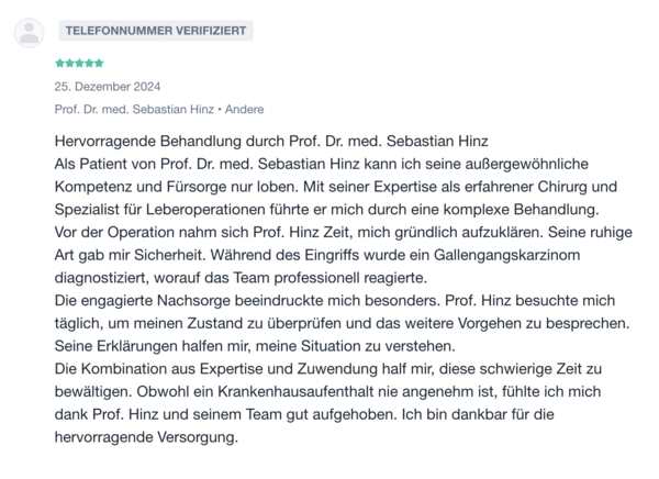 Jameda Patientenbewertung Dezember 2024
