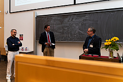 Dr. Philipp, Prof. Schafmayer und Prof. Willenberg im Diskurs