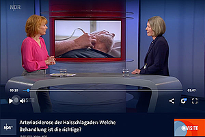 Beitrag NDR: Dr. Püschel von der UMR spricht zum Thema Arteriosklerose