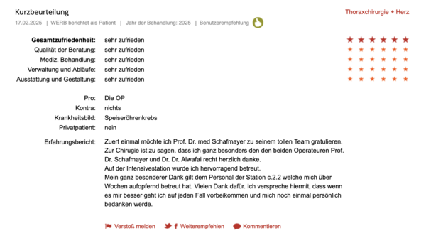 Klinikbewertungen.de Februar 2025