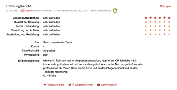 Klinikbewertungen.de Mai 2026