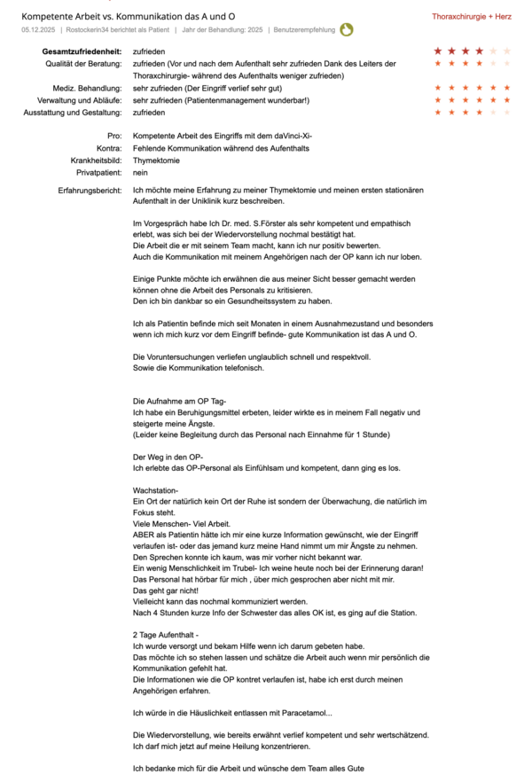 Klinikbewertungen.de CUK Dezember 2025