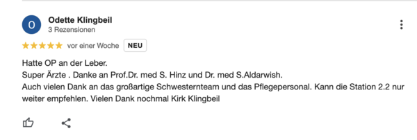 Google Bewertung UMR Juni 2025